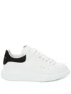 Alexander Mcqueen Crystal-embellished Lace-up Sneakers In White