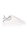 Alexander Mcqueen White Sneakers With Logo Lettering On The Rear And Oversize Sole In Leather Man In White