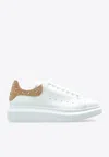 Alexander Mcqueen Oversized Low-top Sneakers With Rhinestones In Multi