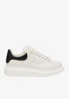 Alexander Mcqueen Black And White Low Top Sneakers With Logo Lettering On The Tongue And Contrasting Heel With Logo Le In White