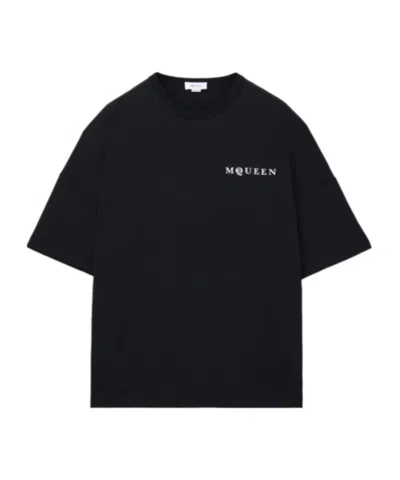 ALEXANDER MCQUEEN ALEXANDER MCQUEEN LOGO PRINTED OVERSIZED T-SHIRT