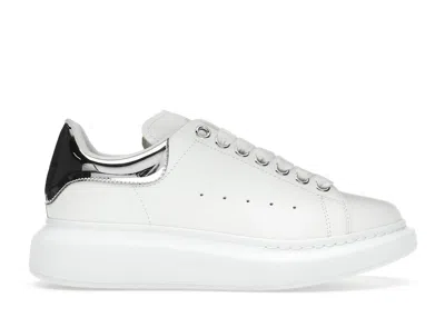 Pre-owned Alexander Mcqueen Oversized Metallic (women's) Sneakers In White/silver