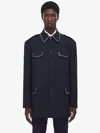 Alexander Mcqueen Oversized Military Jacket In Black