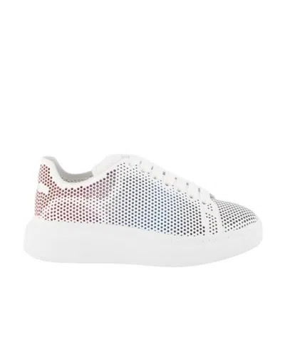 ALEXANDER MCQUEEN ALEXANDER MCQUEEN OVERSIZED DOTTED CUT-OUT SNEAKERS