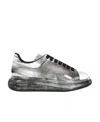 Alexander Mcqueen Oversized Pixel-print Sneakers In Gray