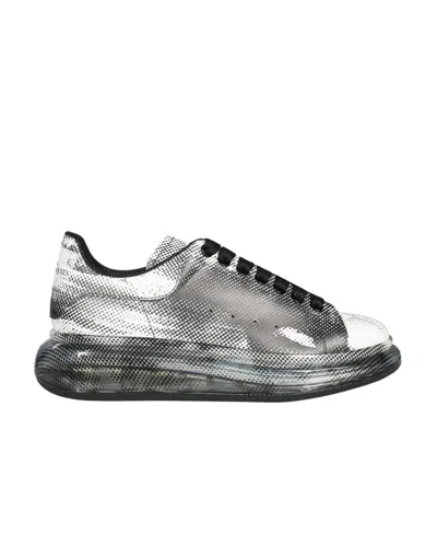 Alexander Mcqueen Oversized Pixel-print Sneakers In Gray