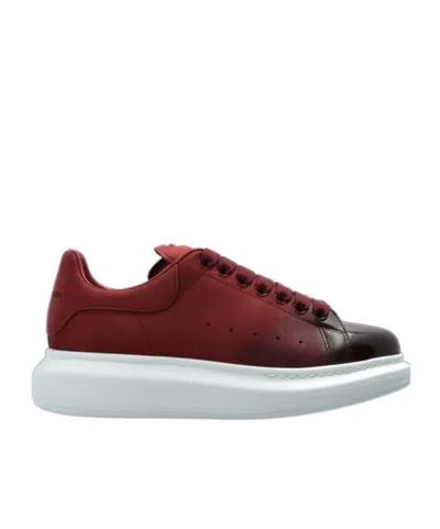 Alexander Mcqueen Oversized Platform Sneakers In Burgundy