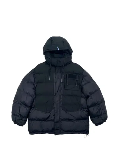 Alexander Mcqueen Oversized Pocket Down Jacket In Blue