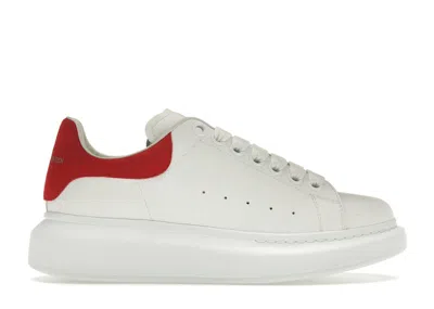 Pre-owned Alexander Mcqueen Oversized Red (women's) Sneakers In White
