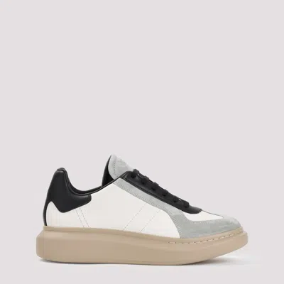 Alexander Mcqueen Oversized Retro Lace-up Sneakers In Whi Grey Black