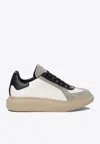 Alexander Mcqueen Calf Leather Sneakers In Multicolor