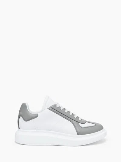 Alexander Mcqueen Oversized Retro Sneaker In Off White/cool Grey