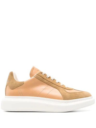 Alexander Mcqueen Oversized Retro Sneakers In Brown