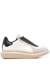 Alexander Mcqueen Calf Leather Sneakers In White