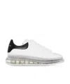 Alexander Mcqueen Signature Oversized Leather Sneakers In White