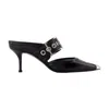 Alexander Mcqueen Punk 65mm Buckled Leather Mules