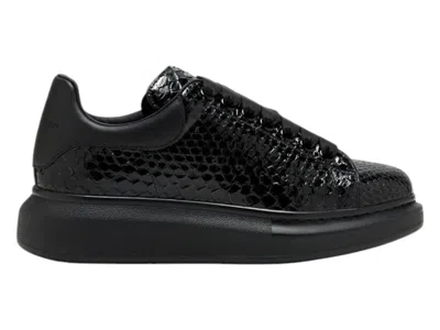 Pre-owned Alexander Mcqueen Oversized Shiny (women's) Sneakers In Black