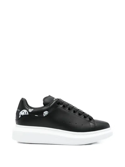 Alexander Mcqueen Oversized Skull Printed Sneakers In Black
