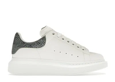 Pre-owned Alexander Mcqueen Oversized Snake (women's) Sneakers In White/ice