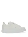 Alexander Mcqueen White Sneakers With Logo Patch On The Tongue And Embossed Logo On The Heel In Leat