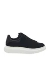 Alexander Mcqueen Black Low Top Sneakers With Chunky Sole In Leather Man In Black