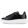 Alexander Mcqueen Oversized Platform Leather Sneakers In Black