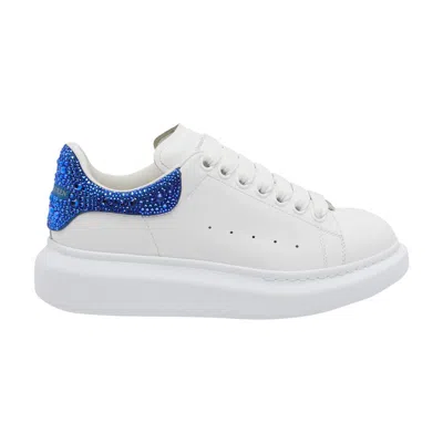 Pre-owned Alexander Mcqueen Oversized Sneaker 'crystal Embellished - White Electric Blue Crystal' | Men's Size