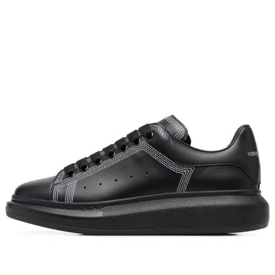 Alexander Mcqueen Oversized Sneaker 'embroidered Black Silver'