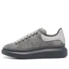 Alexander Mcqueen Oversized Sneaker 'grey Suede' In Gray