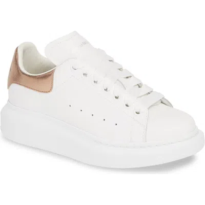Alexander Mcqueen Oversized Sneaker In Ivory/gold