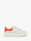 Alexander Mcqueen Lace-up Low-cut Casual Shoes In Off White/orange