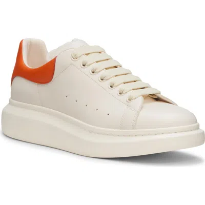 Alexander Mcqueen Leather Oversized Sneakers In White