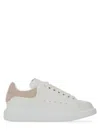 Alexander Mcqueen Oversized Leather Sneakers With Chunky Sole And Logo Detail In White