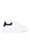 Alexander Mcqueen Men White And Black Low-top Sneakers With Chunky Sole And Contrasting Heel Tab In