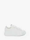 Alexander Mcqueen 45mm Iridescent Tech & Leather Sneakers In White