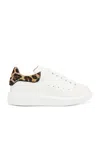 Alexander Mcqueen Oversize Sneakers In White & Leopard