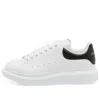 Alexander Mcqueen Oversized Calf Leather Sneakers With Chunky Rubber Sole In Metallic