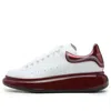 Alexander Mcqueen Oversized Sneaker 'white Burgundy Metallic' In Multi