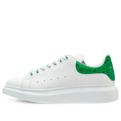 Alexander Mcqueen Oversized Sneaker 'white Green Crocodile'
