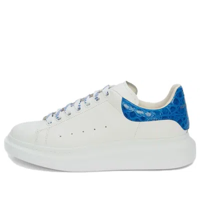 Alexander Mcqueen Oversized Sneaker 'white Ultramarine Crocodile'