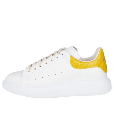 Alexander Mcqueen Oversized Sneaker 'white Yellow Crocodile'