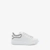 Alexander Mcqueen White Sneakers With Logo Lettering On The Rear And Oversize Sole In Leather Man In White/black