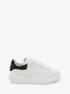Alexander Mcqueen White Oversized Sneakers With Strass Black Spoiler In White/black