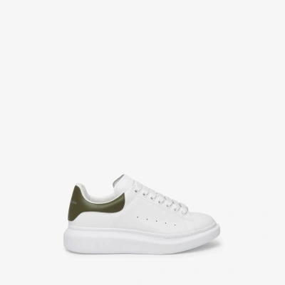 Alexander Mcqueen Oversized Sneaker In White/khaki