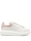 Alexander Mcqueen Oversized Leather Sneakers With Chunky Sole And Logo Detail