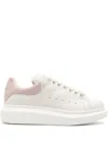 Alexander Mcqueen Oversized Leather Sneakers With Chunky Sole And Logo Detail