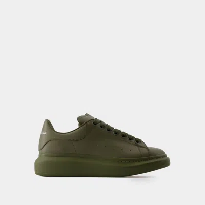 Alexander Mcqueen Oversized Sneakers -  - Leather - Khaki In Green