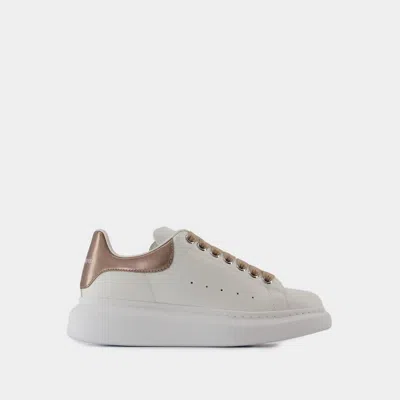 ALEXANDER MCQUEEN SNEAKERS OVERSIZED - ALEXANDER MCQUEEN - CUIR - BLANC/BEIGE