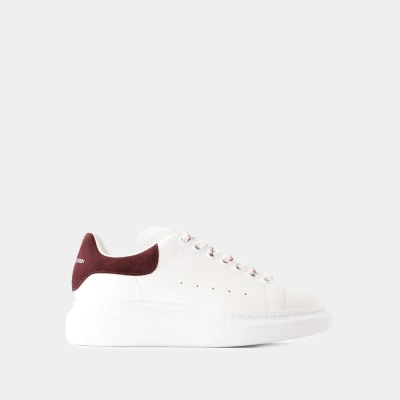 Alexander Mcqueen Oversized Sneakers - Leather - White/burgundy