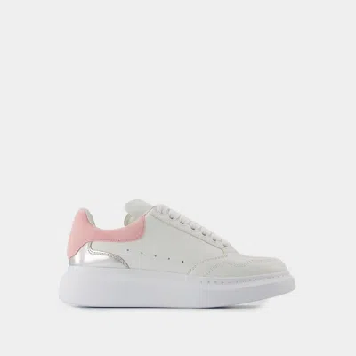 ALEXANDER MCQUEEN SNEAKERS OVERSIZED - ALEXANDER MCQUEEN - CUIR - BLANC/ROSE